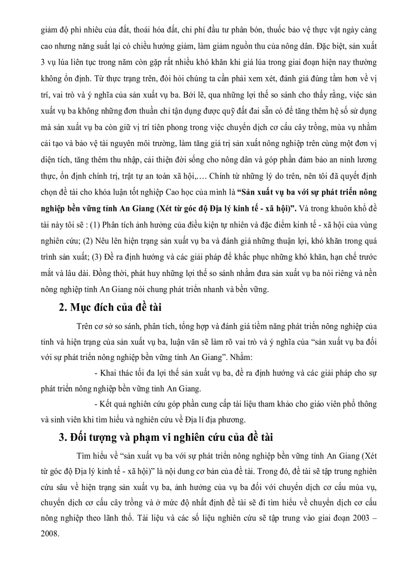 image for page Sản xuất vụ ba với sự phát triển nông nghiệp bền vững tỉnh An Giang