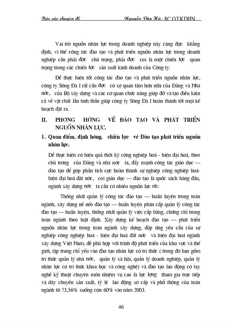 image for page Nâng cao hiệu quả công tácđào tạo và phát triển nguồn nhân lực tại Công ty Sông Đà I