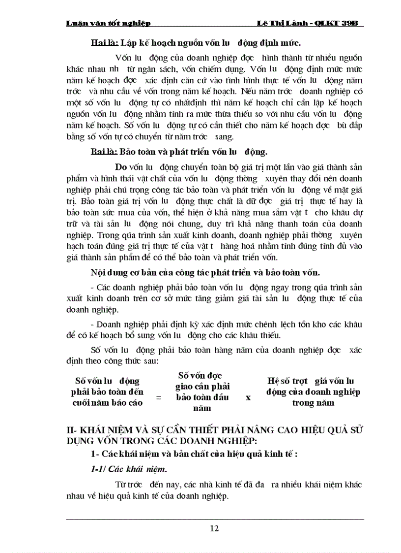 image for page Phương hướng và biện pháp chủ yếu góp phần nâng cao hiệu quả của việc quản lý vốn sản xuất của Công ty 20