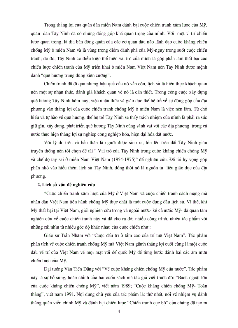 image for page Vai trò của Tây Ninh trong cuộc kháng chiến chống Mỹ và chế độ tay sai ở miền Nam Việt Nam 1954 1975