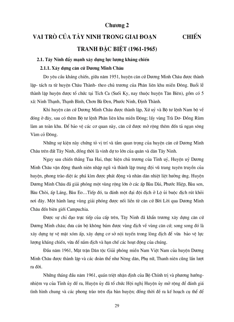 image for page Vai trò của Tây Ninh trong cuộc kháng chiến chống Mỹ và chế độ tay sai ở miền Nam Việt Nam 1954 1975