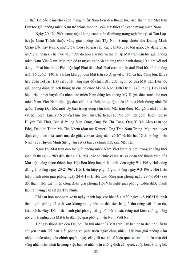 image for page Vai trò của Tây Ninh trong cuộc kháng chiến chống Mỹ và chế độ tay sai ở miền Nam Việt Nam 1954 1975