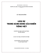 Lịch sự trong hành động cầu khiến tiếng Việt