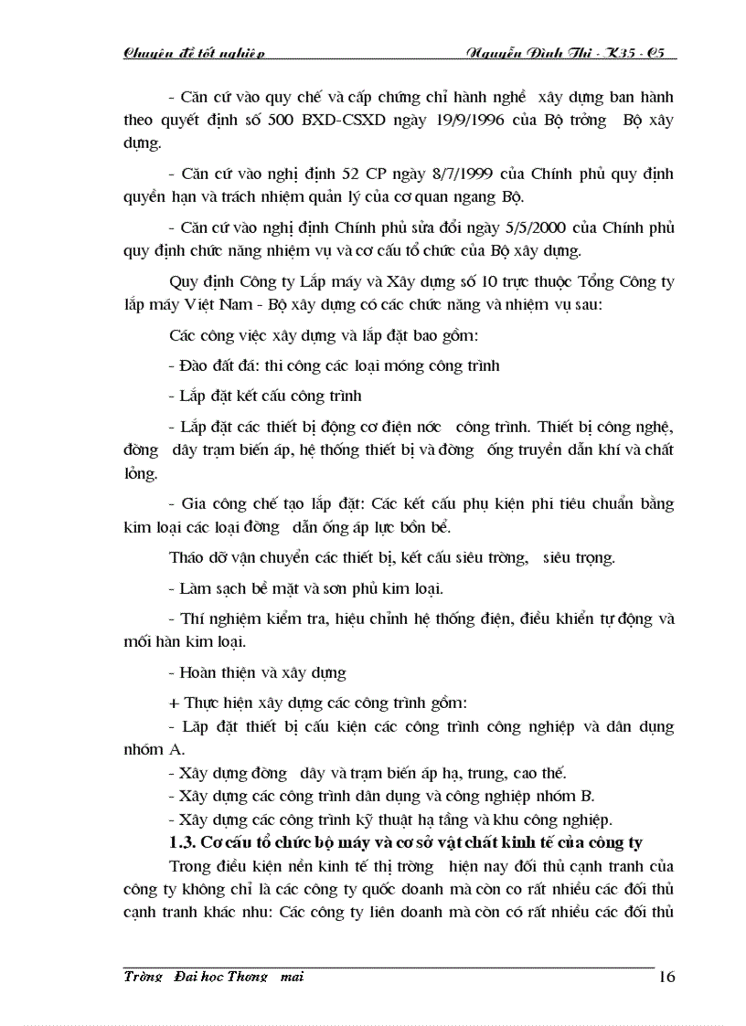 image for page Hoàn thiện tổ chức hoạt động marketing của Công ty Lắp máy và xây dựng số 10