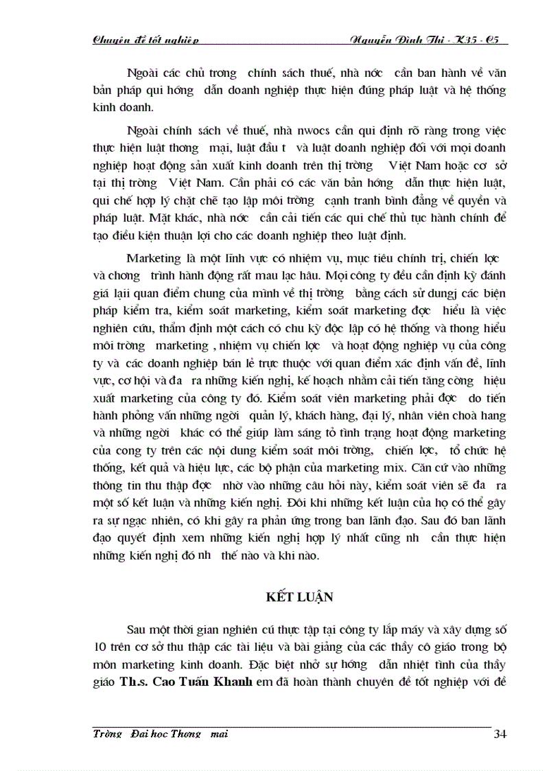 image for page Hoàn thiện tổ chức hoạt động marketing của Công ty Lắp máy và xây dựng số 10