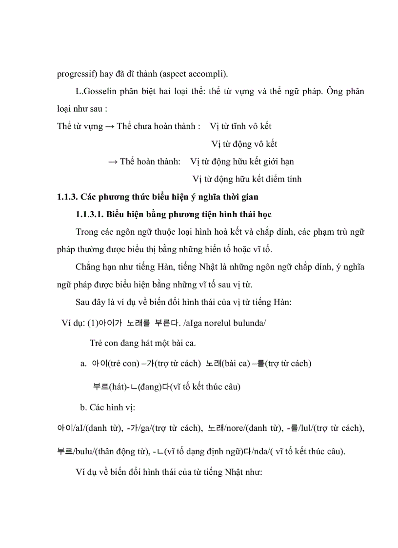 image for page Phương thức biểu hiện ý nghĩa thời gian trong tiếng Hàn so sánh với tiếng Việt