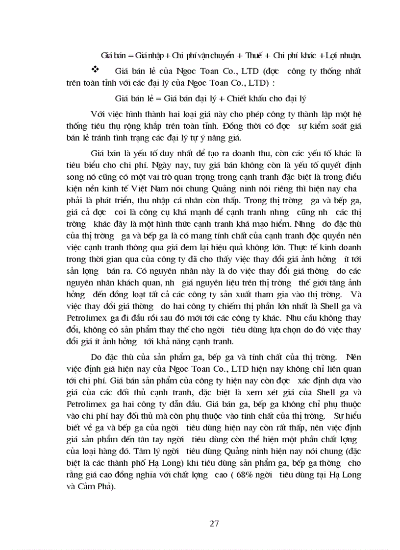 image for page Giải pháp nâng cao khả năng cạnh tranh trong lĩnh vực kinh doanh Gaz và Bếp ga ở Công ty TNHH Thương mại và Dịch vụ Ngọc Toản
