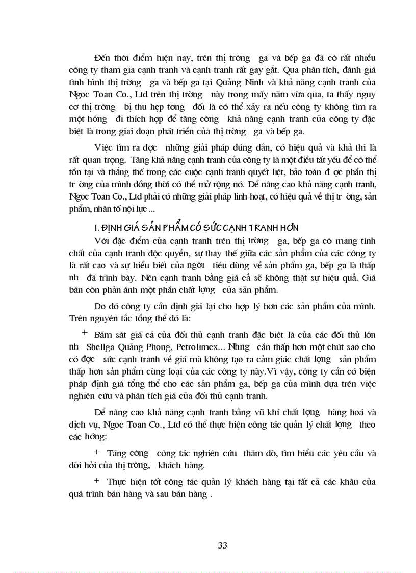 image for page Giải pháp nâng cao khả năng cạnh tranh trong lĩnh vực kinh doanh Gaz và Bếp ga ở Công ty TNHH Thương mại và Dịch vụ Ngọc Toản