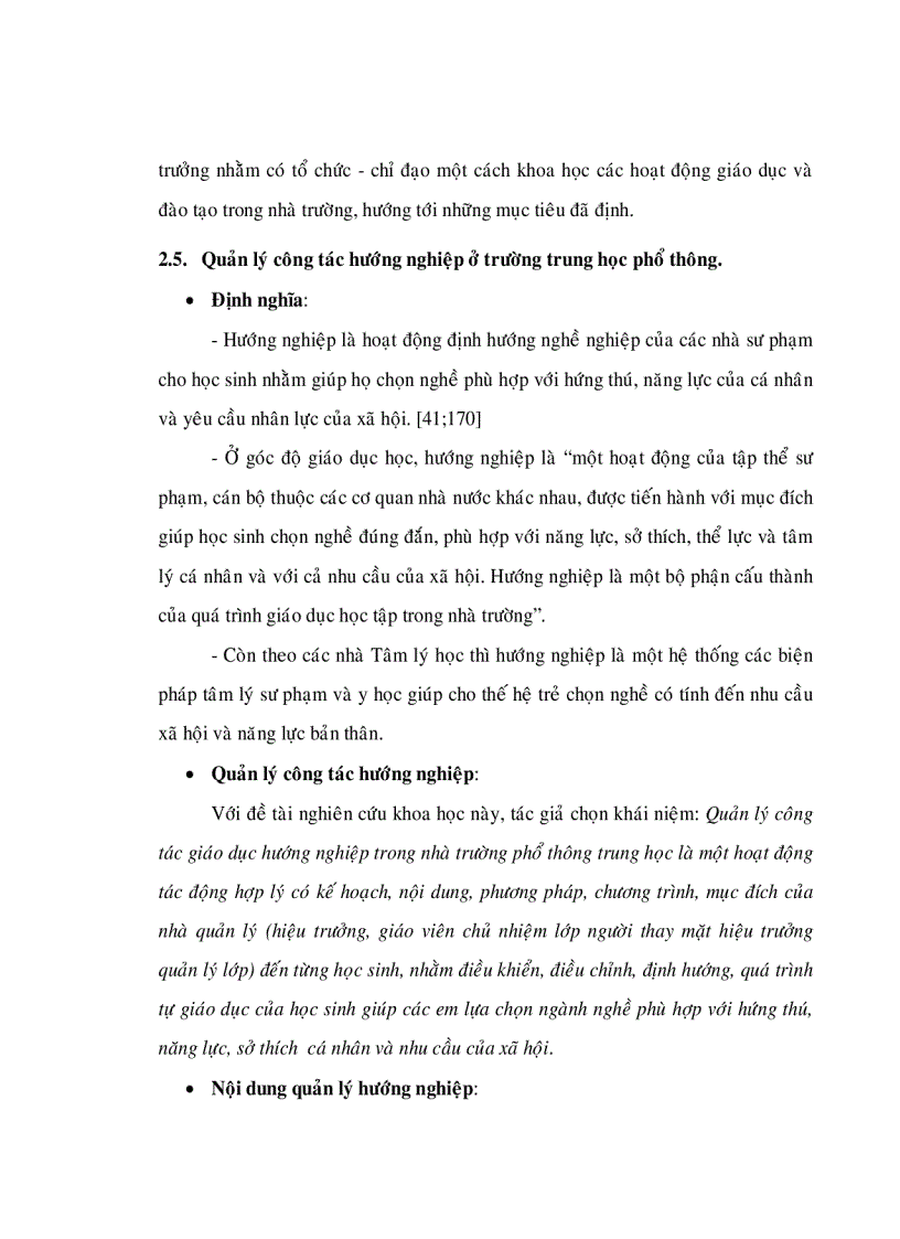 image for page Tìm hiểu thực trạng công tác quản lý hoạt động hướng nghiệp cho học sinh trung học phổ thông tại thành phố Hồ Chí Minh và đề xuất một số biện pháp