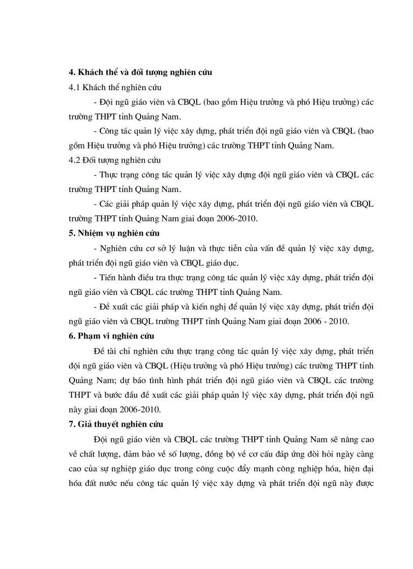 image for page Các giải pháp xây dựng phát triển đội ngũ giáo viên và cán bộ quản lý trường Trung Học Phổ Thông tỉnh Quảng Nam giai đoạn 2006 2010