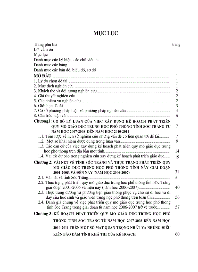image for page Xây dựng kế hoạch phát triển quy mô giáo dục Trung Học Phổ Thông tỉnh Sóc Trăng đến năm 2010