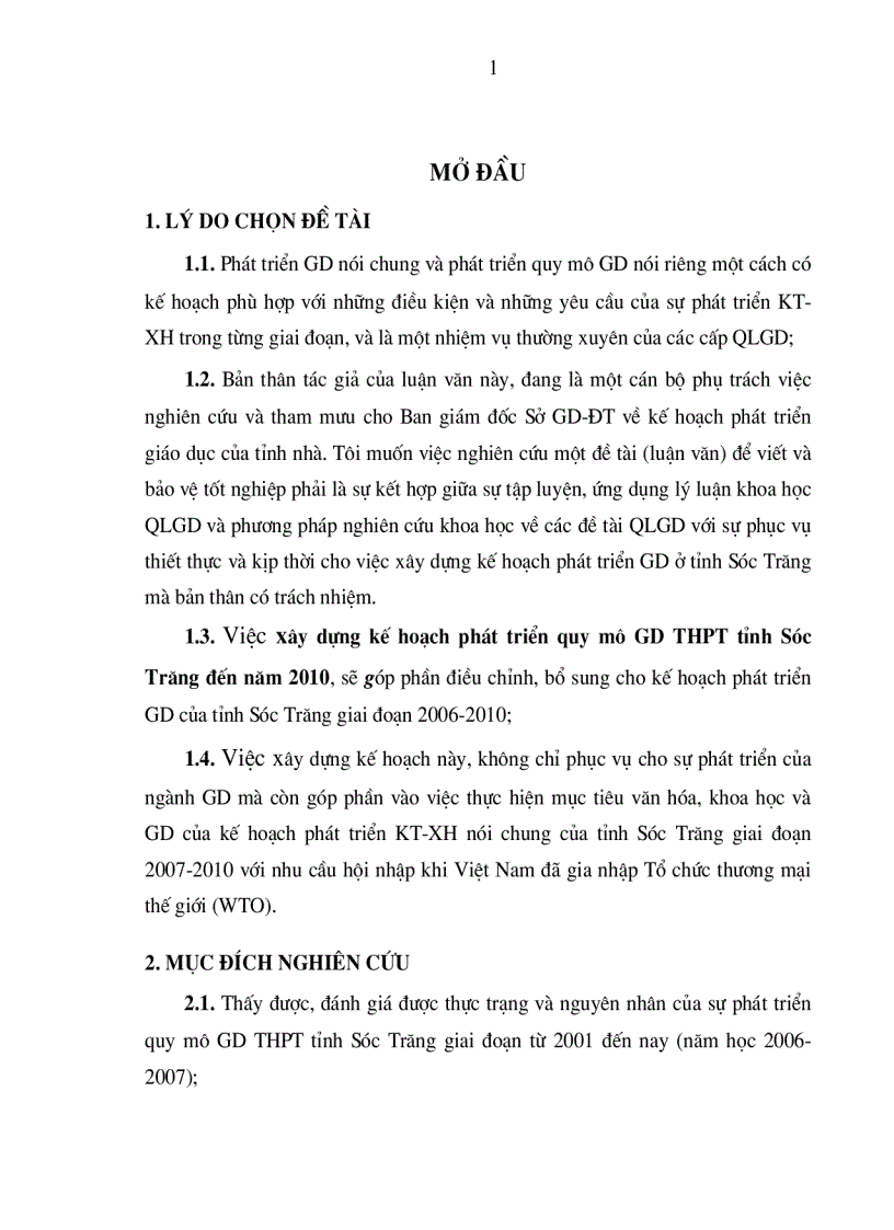 image for page Xây dựng kế hoạch phát triển quy mô giáo dục Trung Học Phổ Thông tỉnh Sóc Trăng đến năm 2010