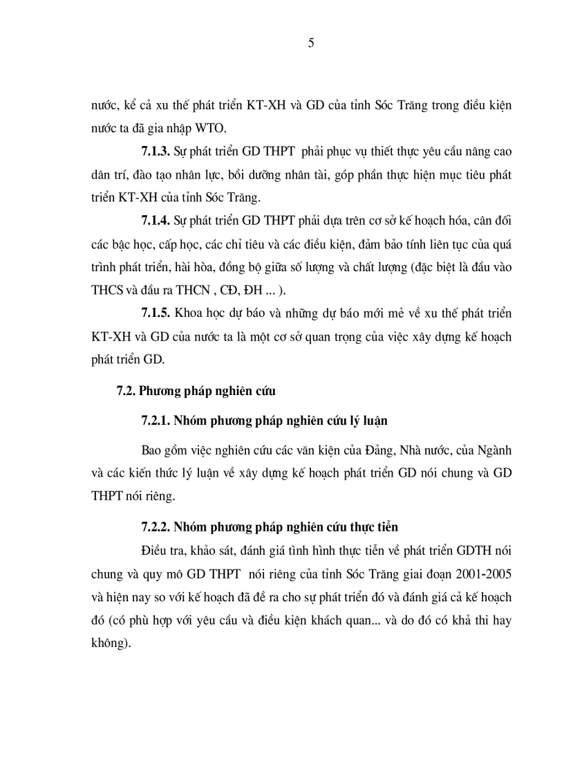 image for page Xây dựng kế hoạch phát triển quy mô giáo dục Trung Học Phổ Thông tỉnh Sóc Trăng đến năm 2010