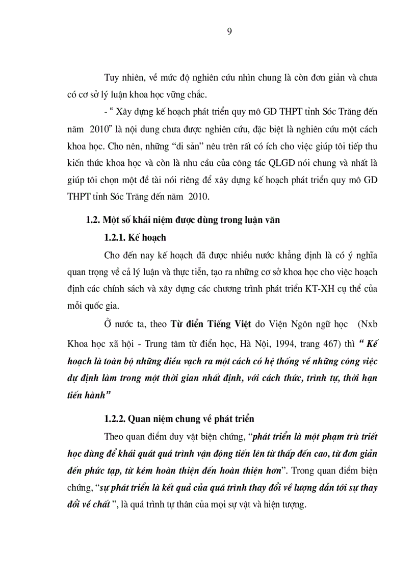 image for page Xây dựng kế hoạch phát triển quy mô giáo dục Trung Học Phổ Thông tỉnh Sóc Trăng đến năm 2010