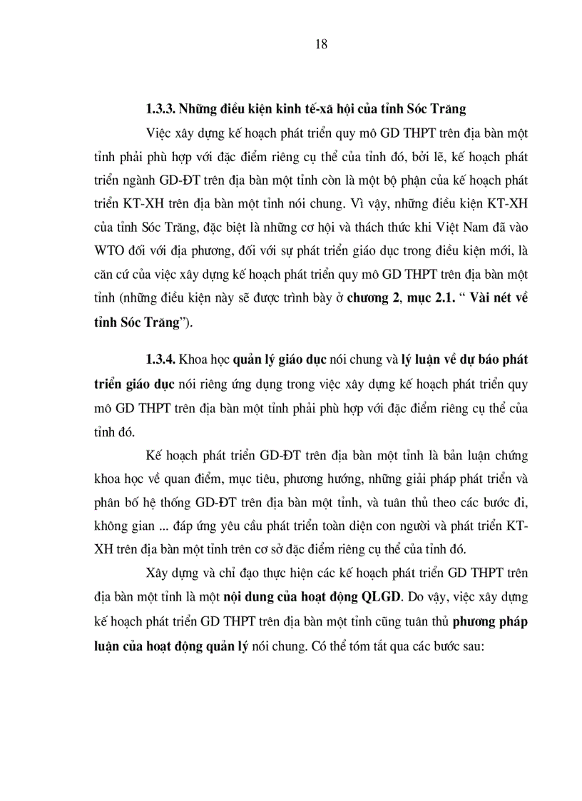image for page Xây dựng kế hoạch phát triển quy mô giáo dục Trung Học Phổ Thông tỉnh Sóc Trăng đến năm 2010