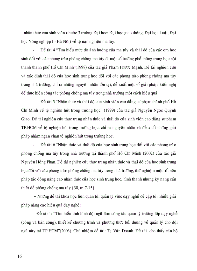 image for page Thực trạng hoạt động quản lí việc dạy nghề cho học viên các trường cai nghiện ma túy của thành phố Hồ Chí Minh và các giải pháp