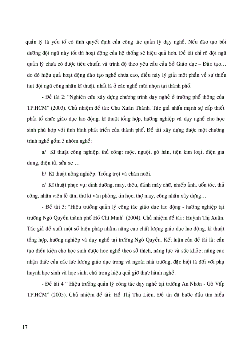 image for page Thực trạng hoạt động quản lí việc dạy nghề cho học viên các trường cai nghiện ma túy của thành phố Hồ Chí Minh và các giải pháp