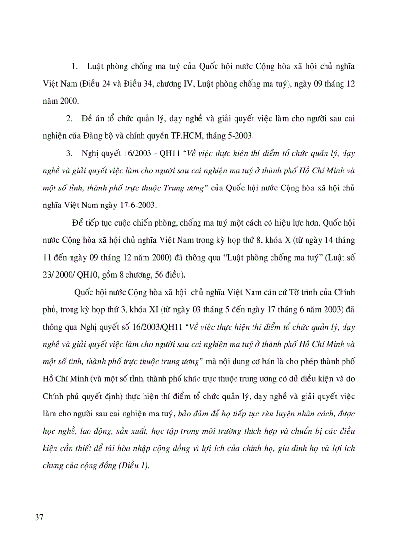 image for page Thực trạng hoạt động quản lí việc dạy nghề cho học viên các trường cai nghiện ma túy của thành phố Hồ Chí Minh và các giải pháp