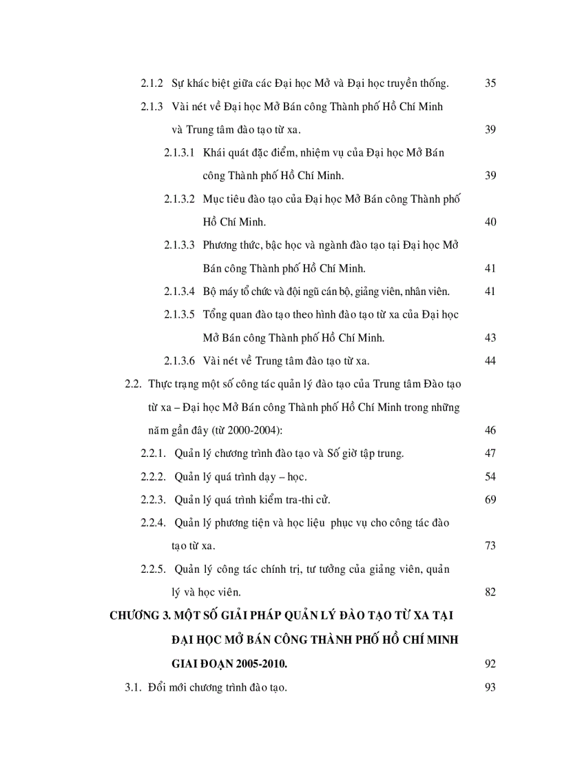 image for page Thực trạng và giải pháp quản lý đào tạo từ xa tại Đại Học Mở bán công Thành Phố Hồ Chí Minh giai đoạn 2005 2010
