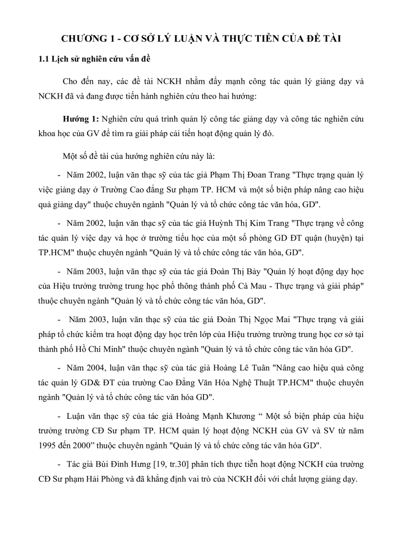 image for page Quản lí hoạt động giảng dạy và nghiên cứu khoa học của giảng viên trường đại học sư phạm kĩ thuật TP HCM