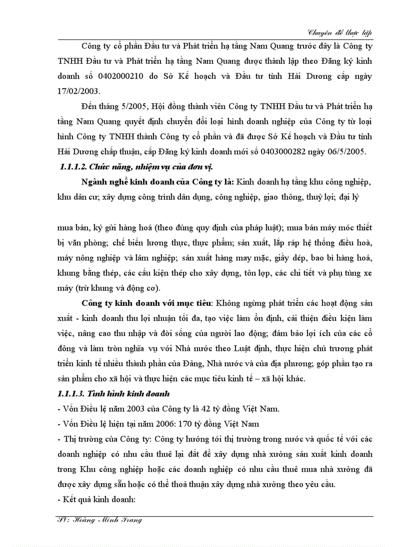 image for page Kế toán doanh thu chi phí và xác định kết quả kinh doanh tại Công ty cổ phần Đầu tư và Phát triển hạ tầng Nam Quang