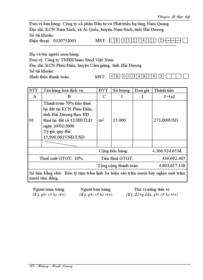 image for page Kế toán doanh thu chi phí và xác định kết quả kinh doanh tại Công ty cổ phần Đầu tư và Phát triển hạ tầng Nam Quang