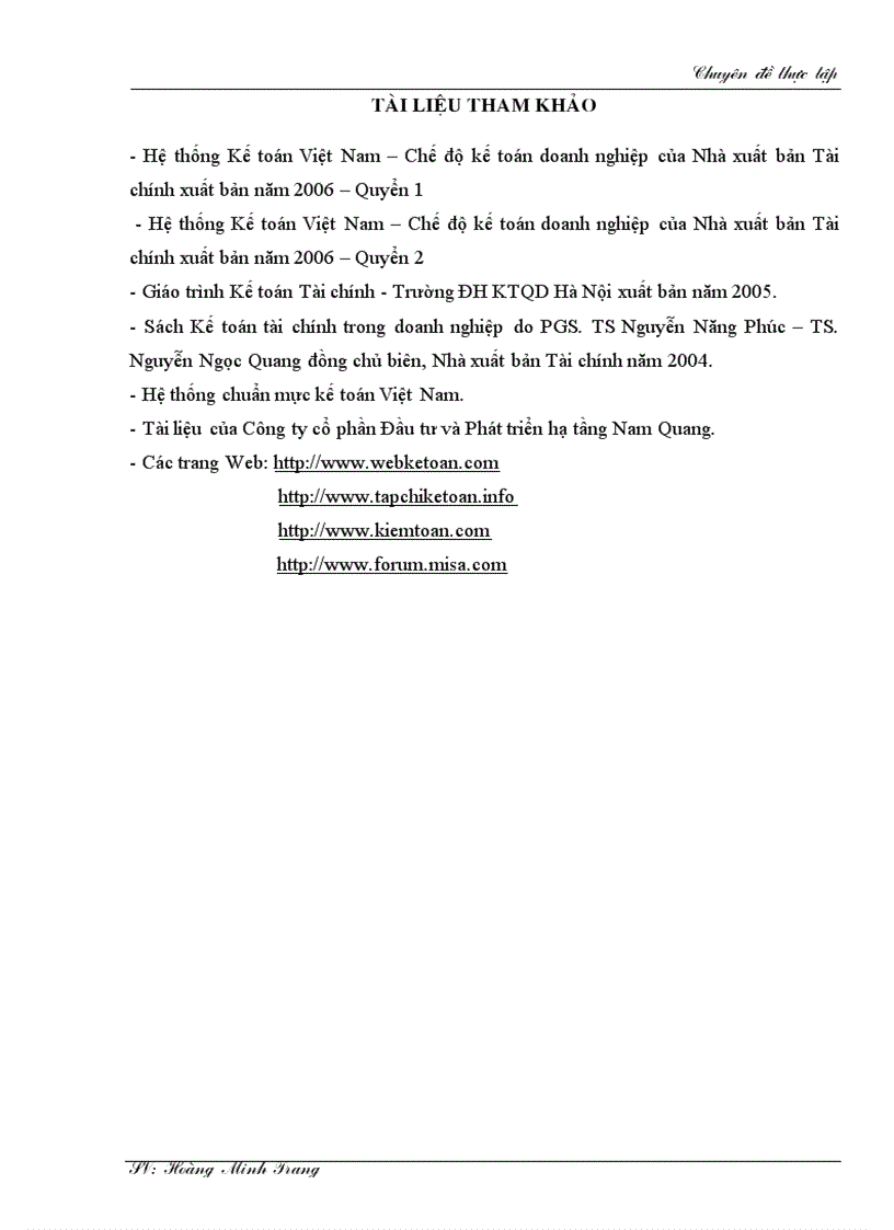 image for page Kế toán doanh thu chi phí và xác định kết quả kinh doanh tại Công ty cổ phần Đầu tư và Phát triển hạ tầng Nam Quang