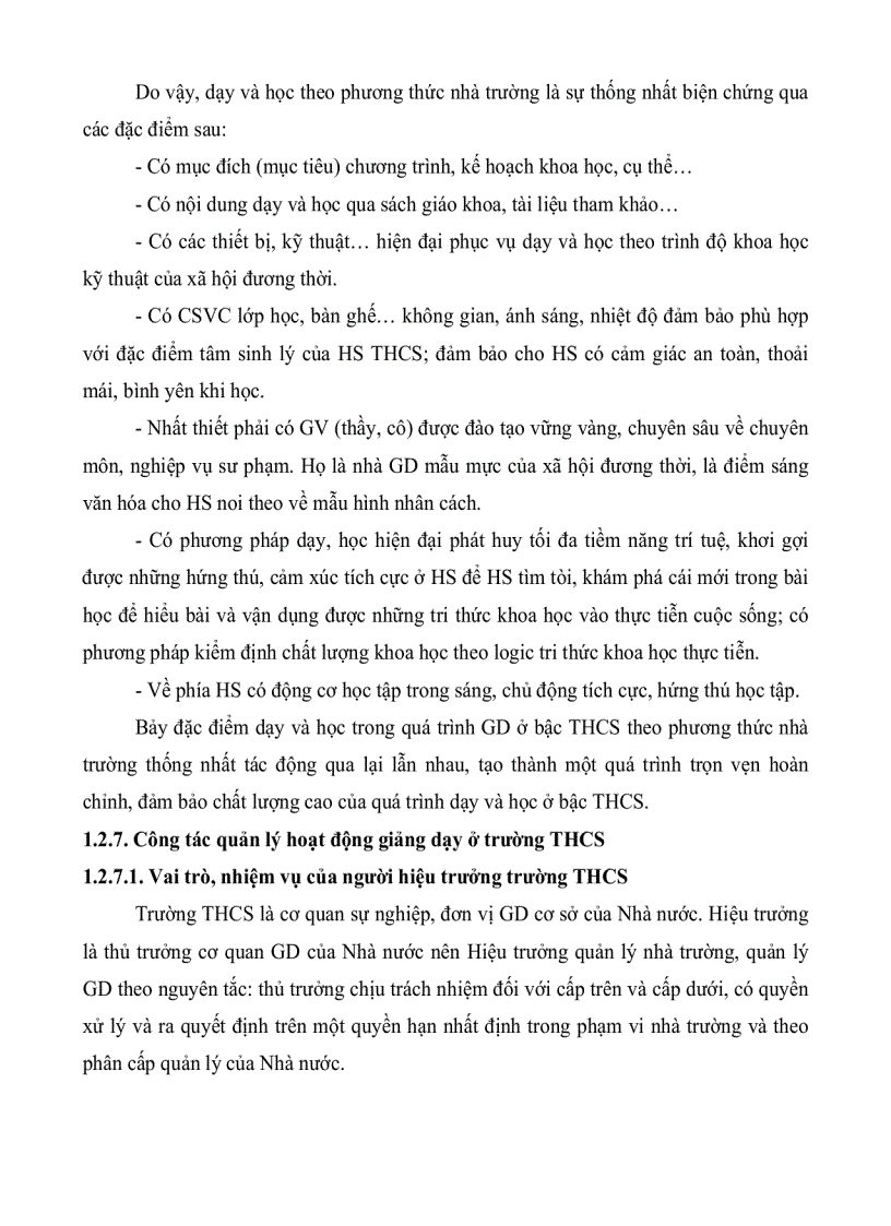 image for page Thực trạng việc quản lí hoạt động giảng dạy ở một số trường trung học cơ sở tỉnh Cà Mau
