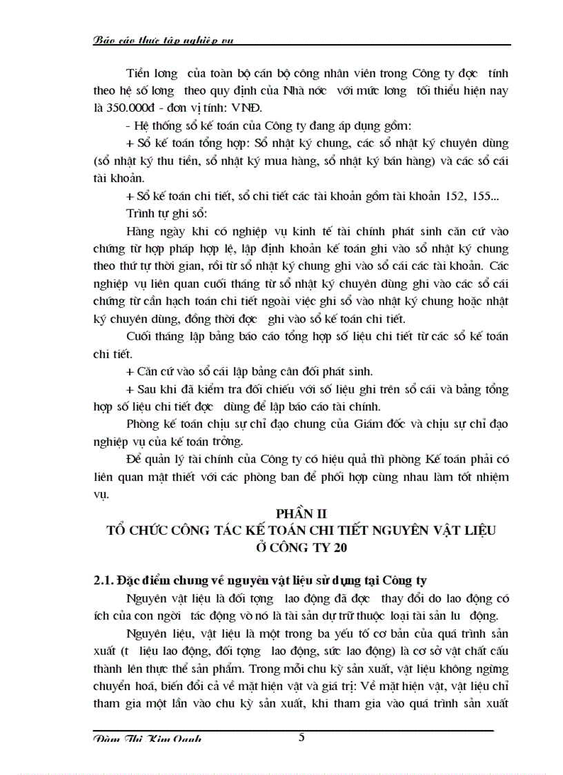 image for page Tổ chức kế toán nguyên vật liệu ở Công ty 20 Tổng cục Hậu cần Bộ Quốc phòng