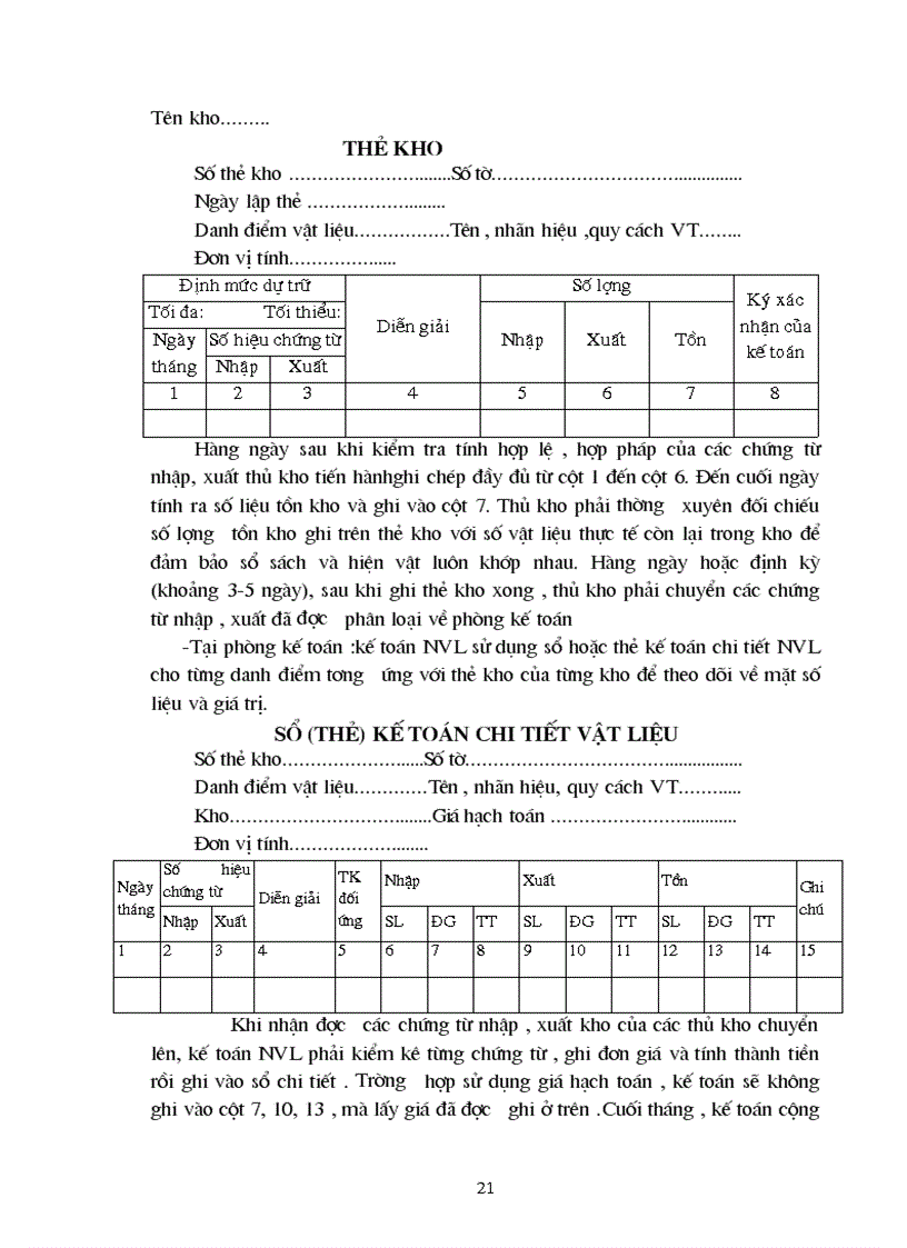 image for page Kế toán nguyên vật liệu vật liệu và công cụ dụng cụ tại Xí nghiệp 22 Công ty 22 BQP