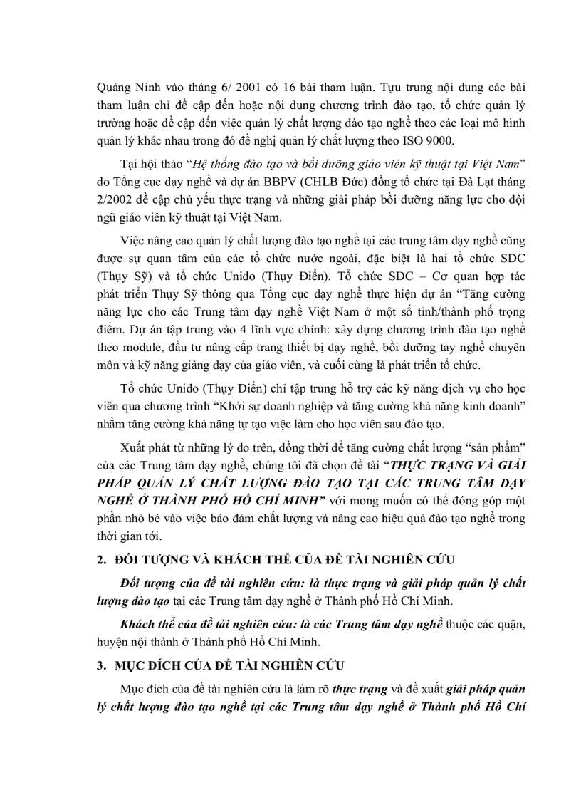 image for page Thực trạng và giải pháp quản lý chất lượng đào tạo tại TTDN thành phố Hồ Chí Minh