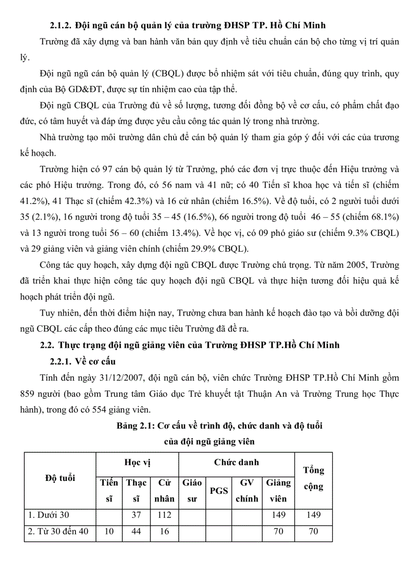 image for page Thực trạng và biện pháp quản lí đội ngũ giảng viên ở trường đại học sư phạm thành phố Hồ Chí Minh