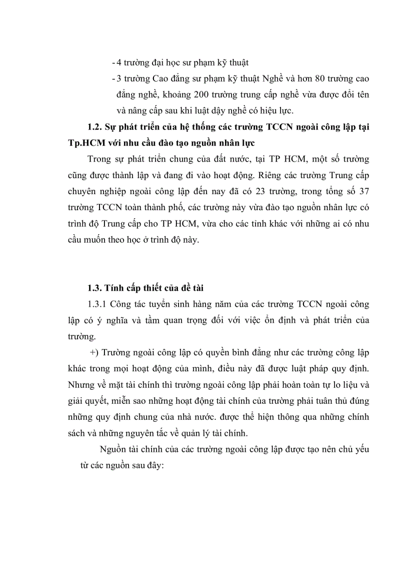 image for page Thực trạng quản lý việc duy trì sỉ số học sinh tại các trường trung cấp chuyên nghiệp ngoài công lập tại TP Hồ Chí Minh