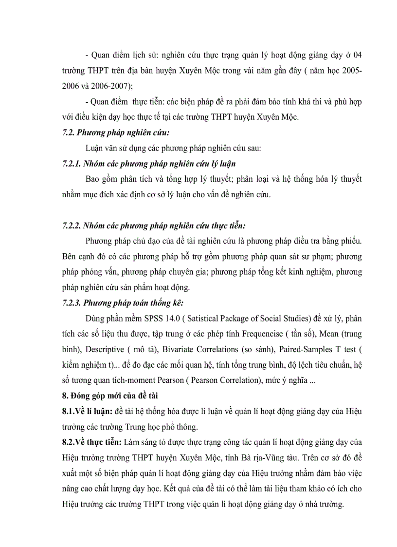 image for page Thực trạng quản lý hoạt động giảng dạy của hiệu trưởng các trường THPT huyện Xuyên Mộc tỉnh Bà Rịa Vũng Tàu