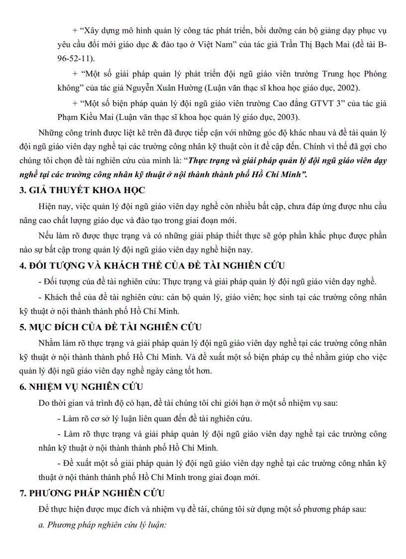 image for page Thực trạng và giải pháp quản lý đội ngũ giáo viên dạy nghề tại trường CNKT ở nội thành Thành Phố Hồ Chí Minh