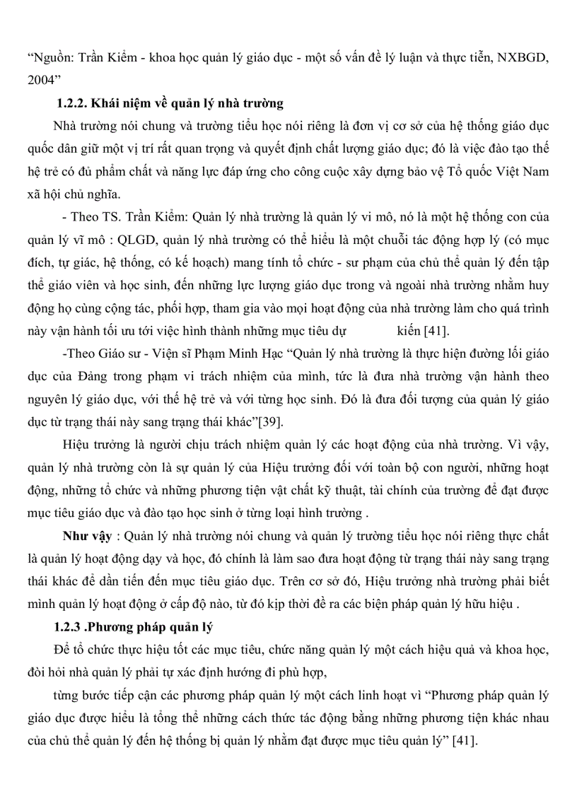 image for page Thực trạng và một số biện pháp quản lí hoạt động giảng dạy của hiệu trưởng các trường tiểu học ở huyện Trần Văn Thời tỉnh Cà Mau