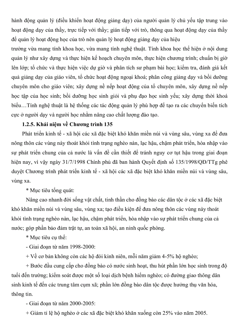 image for page Thực trạng và một số biện pháp quản lí hoạt động giảng dạy của hiệu trưởng các trường tiểu học ở huyện Trần Văn Thời tỉnh Cà Mau