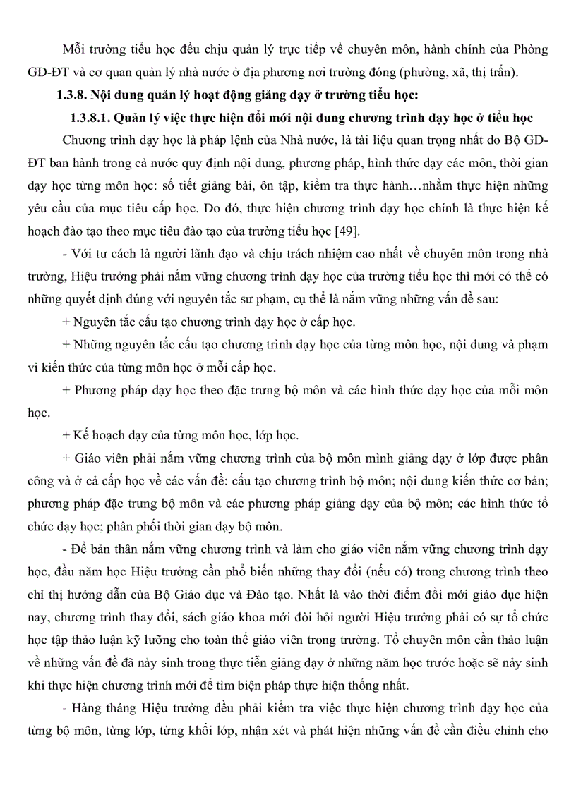 image for page Thực trạng và một số biện pháp quản lí hoạt động giảng dạy của hiệu trưởng các trường tiểu học ở huyện Trần Văn Thời tỉnh Cà Mau