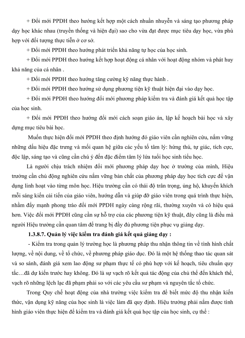 image for page Thực trạng và một số biện pháp quản lí hoạt động giảng dạy của hiệu trưởng các trường tiểu học ở huyện Trần Văn Thời tỉnh Cà Mau