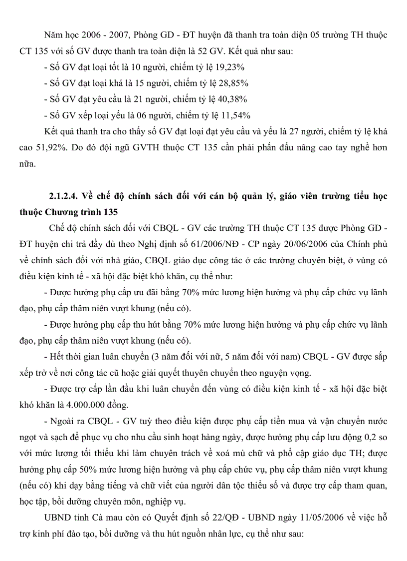 image for page Thực trạng và một số biện pháp quản lí hoạt động giảng dạy của hiệu trưởng các trường tiểu học ở huyện Trần Văn Thời tỉnh Cà Mau