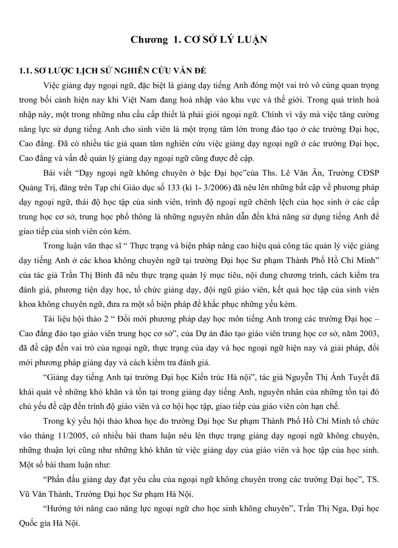 image for page Thực trạng về quản lý giảng dạy tiếng Anh tại khoa ngoại ngữ trường Cao Đẳng sư phạm Bình Dương