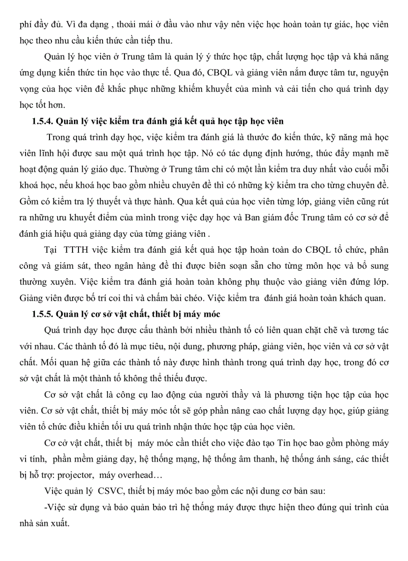 image for page Thực trạng quản lý hoạt động giảng dạy ở trung tâm tin học Đại học công nghiệp TP Hồ Chí Minh và một số giải pháp