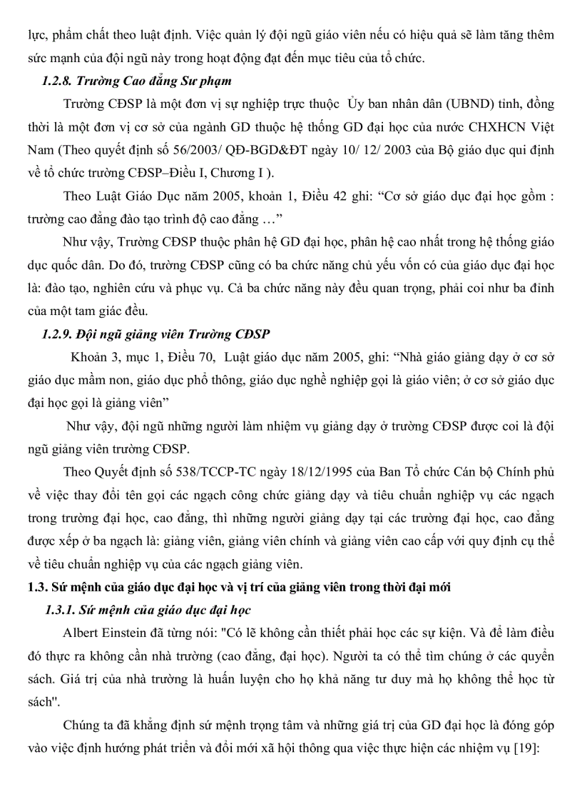 image for page Thực trạng quản lý đội ngũ giảng viên trường Cao đẳng sư phạm Cà Mau và một số giải pháp