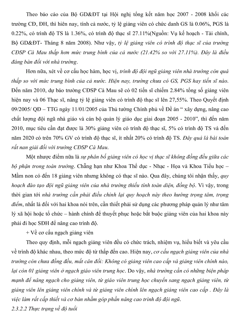 image for page Thực trạng quản lý đội ngũ giảng viên trường Cao đẳng sư phạm Cà Mau và một số giải pháp