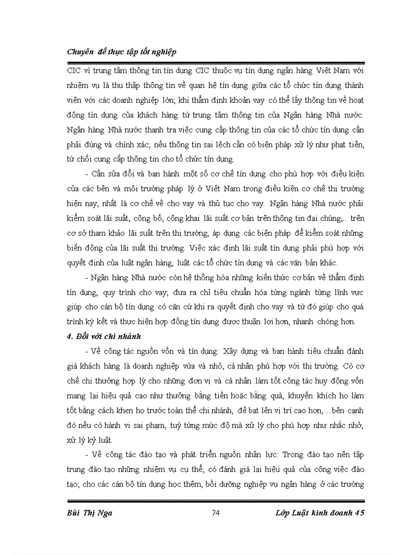 image for page Chế độ pháp lý và thực tiễn về việc ký kết thực hiện hợp đồng tín dụng tại chi nhánh ngân hàng No PTNT Láng Hạ