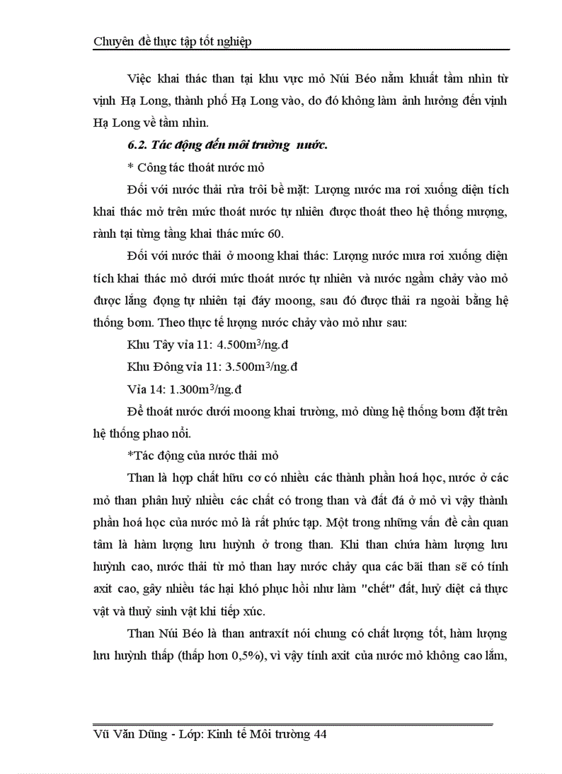 image for page Đánh giá hiệu quả kinh tế xã hội môi trường của dựán mở rộng khai thác mỏ than Núi Béo