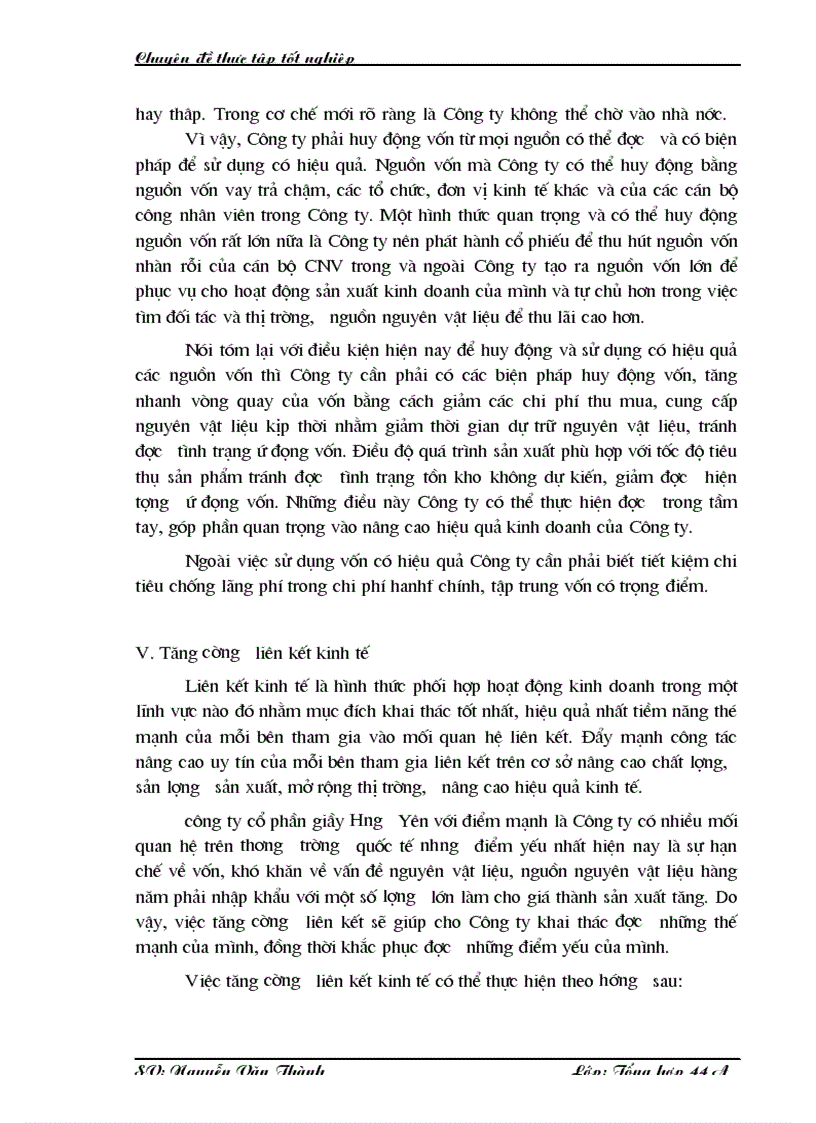 image for page Một số giải pháp nhằm nâng cao hiệu quả kinh doanh ở Công ty cổ phần giầy Hưng Yên