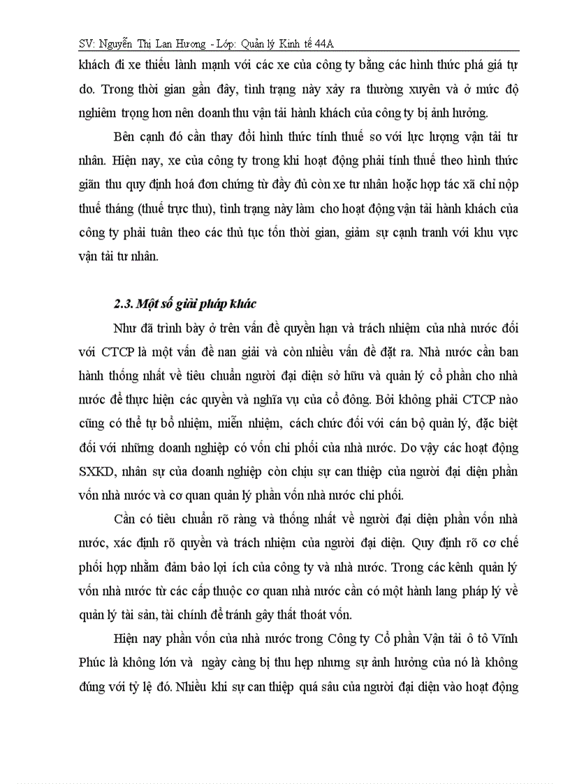 image for page Một số giải pháp nhằm góp phần nâng cao hiệu quả hoạt động SXKD ở Công ty Cổ phần Vận tải ô tô Vĩnh Phúc giai đoạn hậu CPH