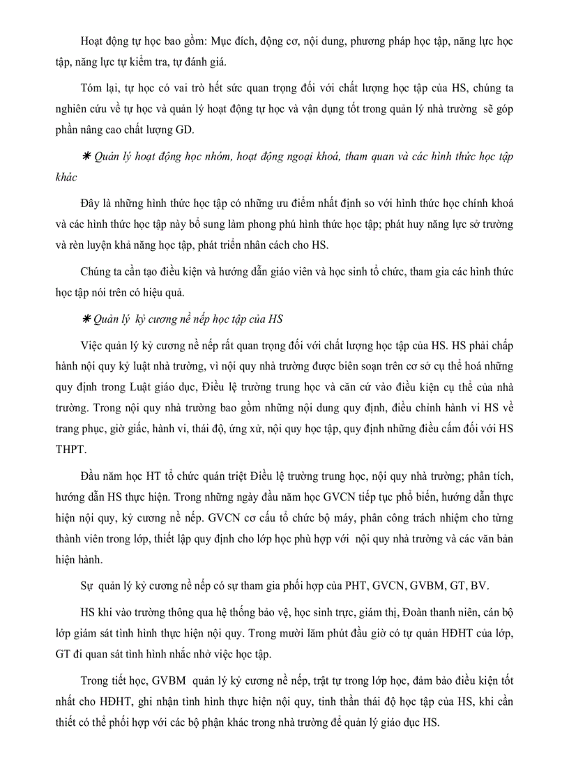image for page Thực trạng quản lý hoạt động học tập của học sinh hiện nay ở một số trường Trung Học Phổ Thông tỉnh Long An