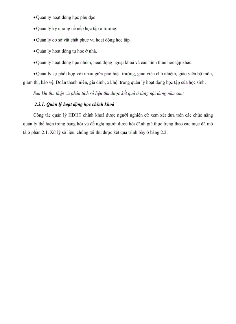 image for page Thực trạng quản lý hoạt động học tập của học sinh hiện nay ở một số trường Trung Học Phổ Thông tỉnh Long An